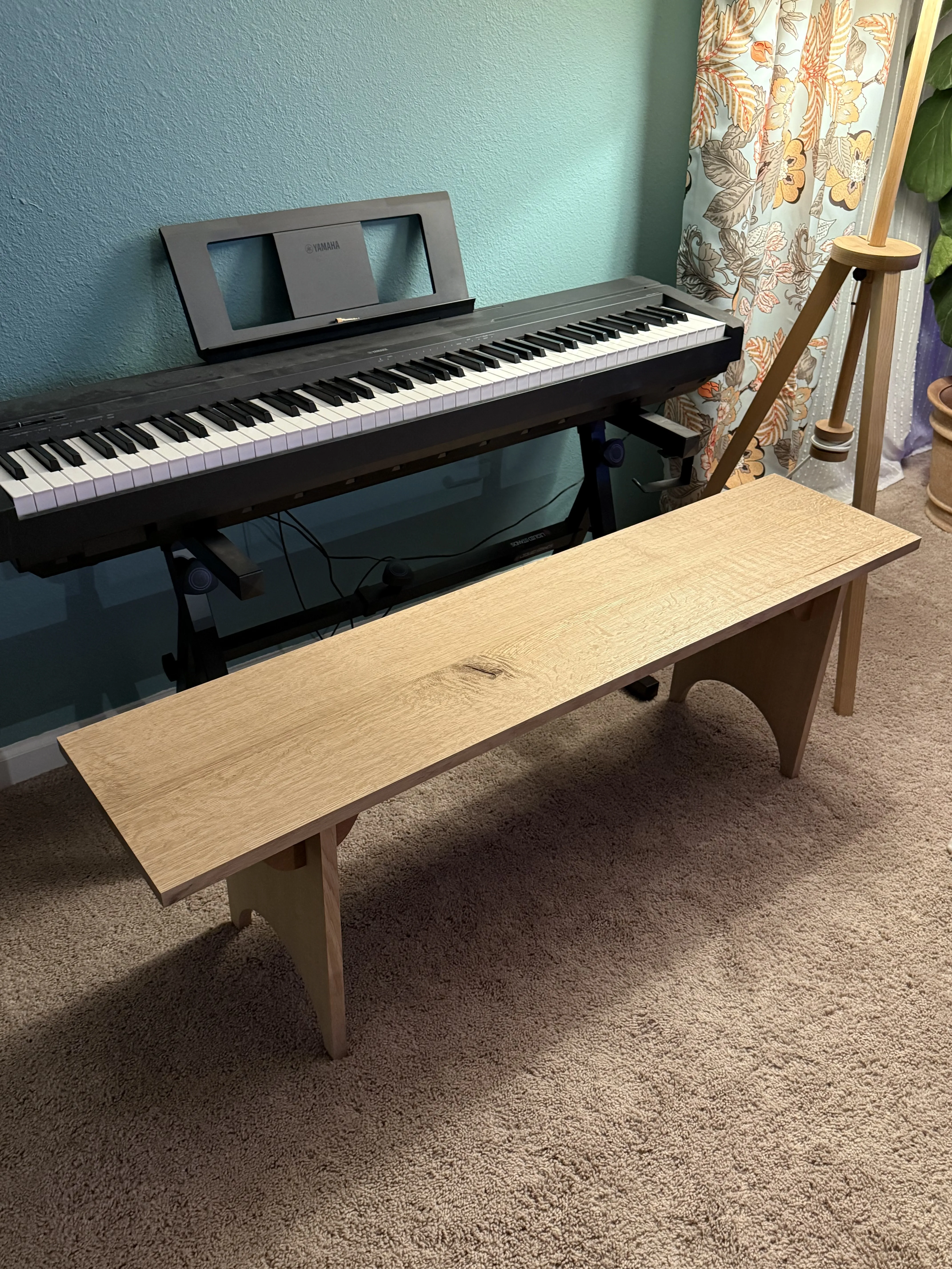 Shaker dining bench in progress